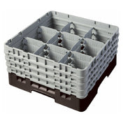 Cambro 9S800167 Camrack® Glass Rack With (4) Soft Gray Extenders Full Size