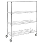 Hubert 85318 - Shelving Unit, Wire, Mobile