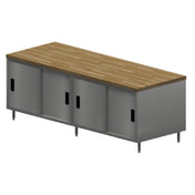 BK Resources CMT-3696S Chef Table Cabinet Base With Sliding Doors 96"W X 36"D X 34-3/4"H Overall Size
