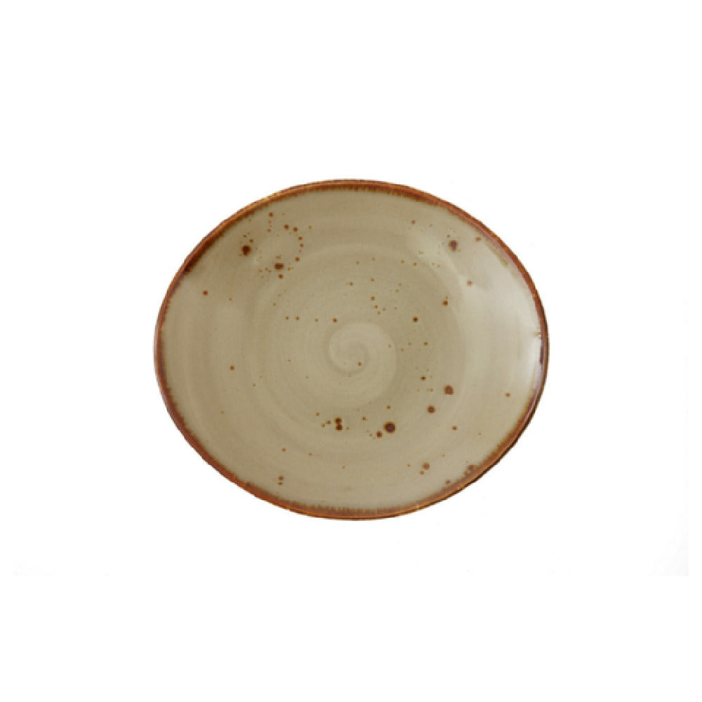 Fortessa TC7300.DV.4.222 Erthe Shiitake Samba Plate 8.5x7.5" (21.5x19cm) Oval