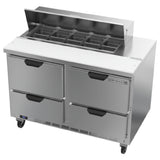 Beverage Air SPED48HC-10-4 Sandwich Top Refrigerated Counter Two-section 48"W