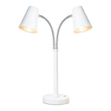 Bon Chef 9670-BIANCO Double Heat Lamp 9" L X 9" W X 27" H Round