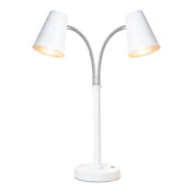 Bon Chef 9670-BIANCO Double Heat Lamp 9" L X 9" W X 27" H Round