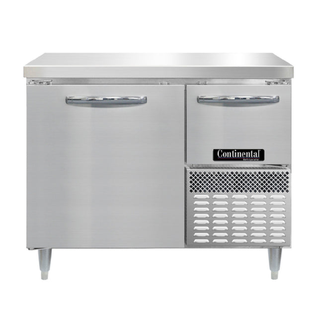 Continental Refrigerator DRA43NSS Designer Line Refrigerated Base Worktop Unit