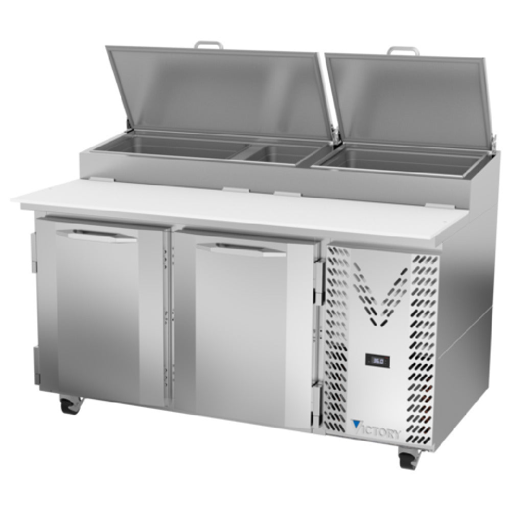 Victory VPP60HC Pizza Prep Table Powered By V-Core™ Two-section