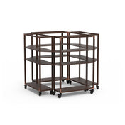 Steelite MGCCAN19DCXW Canvas Center Stage Display Dark Brushed Copper On Casters
