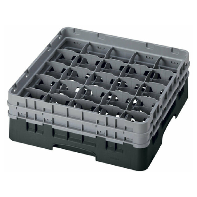 Cambro 25S434110 Camrack® Glass Rack With (2) Soft Gray Extenders Full Size