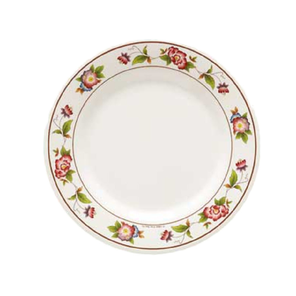GET Enterprises M-412-TR Tea Rose™ Plate 6" Dia. Break-resistant