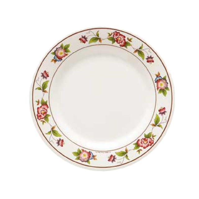 GET Enterprises M-412-TR Tea Rose™ Plate 6" Dia. Break-resistant
