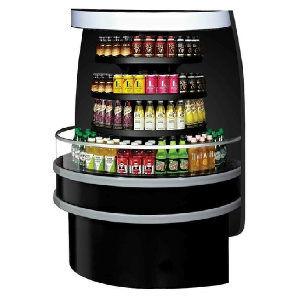 Turbo Air TIOM-48RB-N Island Display Self-Serve Refrigerated Merchandiser 5.6 Cu. Ft. Capacity