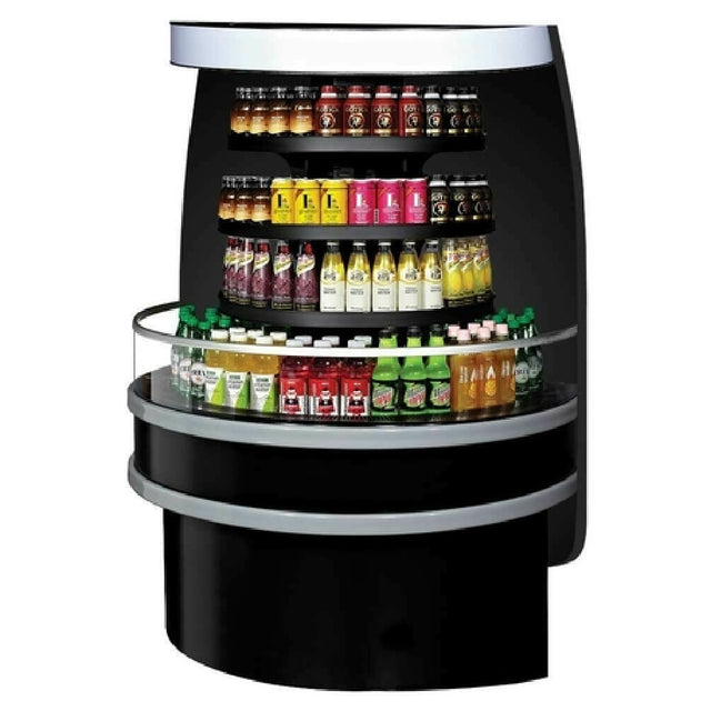 Turbo Air TIOM-48RB-N Island Display Self-Serve Refrigerated Merchandiser 5.6 Cu. Ft. Capacity