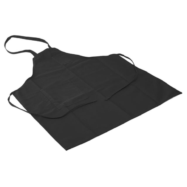 Royal RBA 744 BLK PKT - Bib Apron, 32" X 28", Poly Cotton Blend