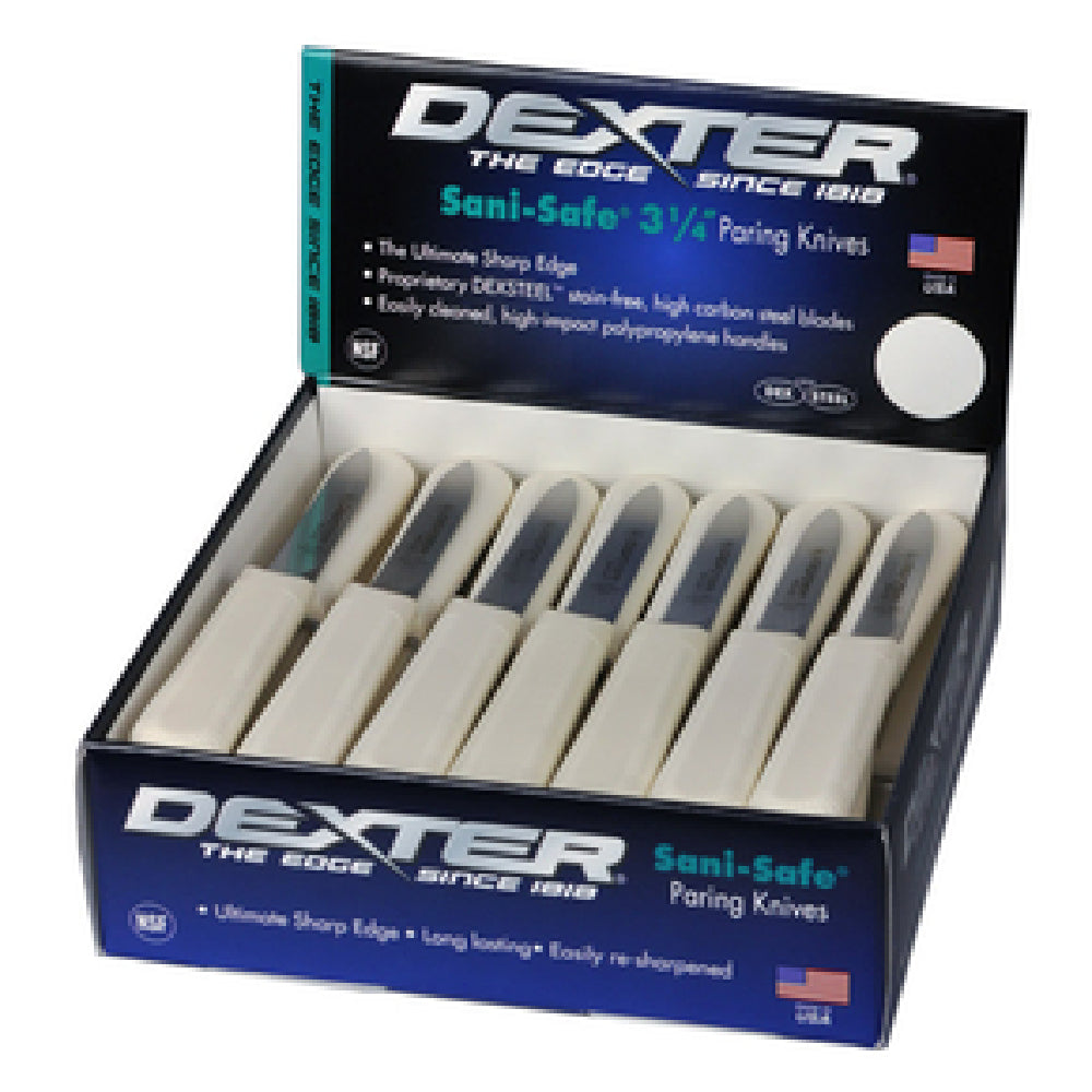 Dexter 15333 Sani-Safe® (S104-50) Paring Knives 3-1/4" In Display Box