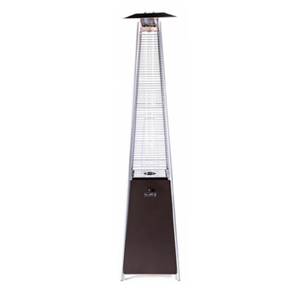 Hubert 30L-004 - Kratos® Pyramid Type Patio Heater, 21"W X 21"D X 88"H, Painted Mocha Steel