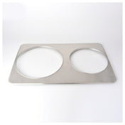 Omcan 46369 (46369) Adapter Plates Inset Hole Size: (1) 8-3/8" Dia. & (1) 10-3/8"dia.