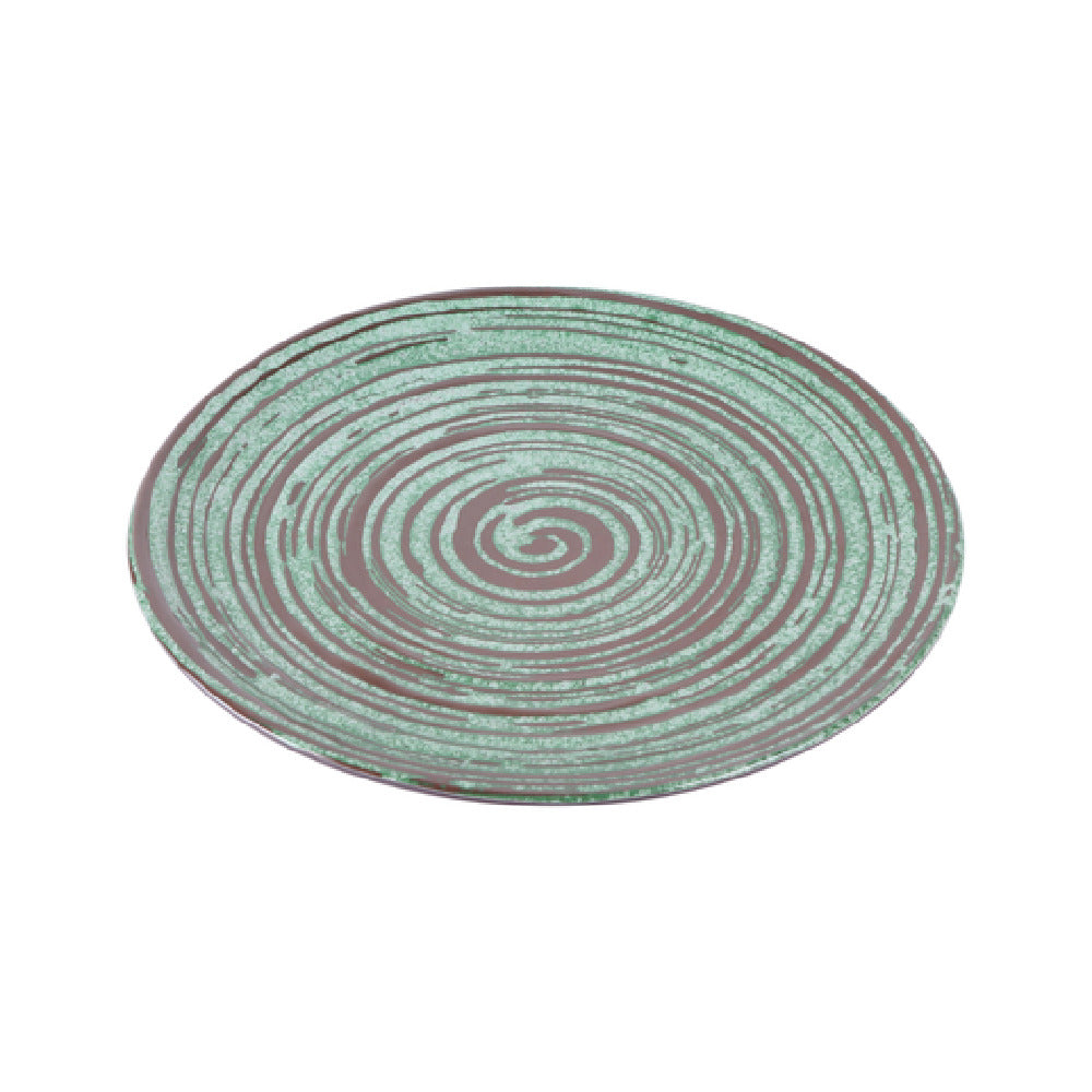 GET Enterprises B399106-SDG Elite Global Solutions Round Plate 10-1/2" Dia. X 3/4" H Green