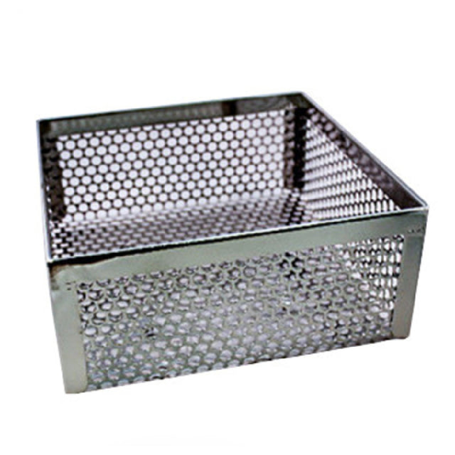Quik N Crispy QC900042 Mini Cooking Basket 7"W X 7"D X 3"H Perforated Stainless Steel