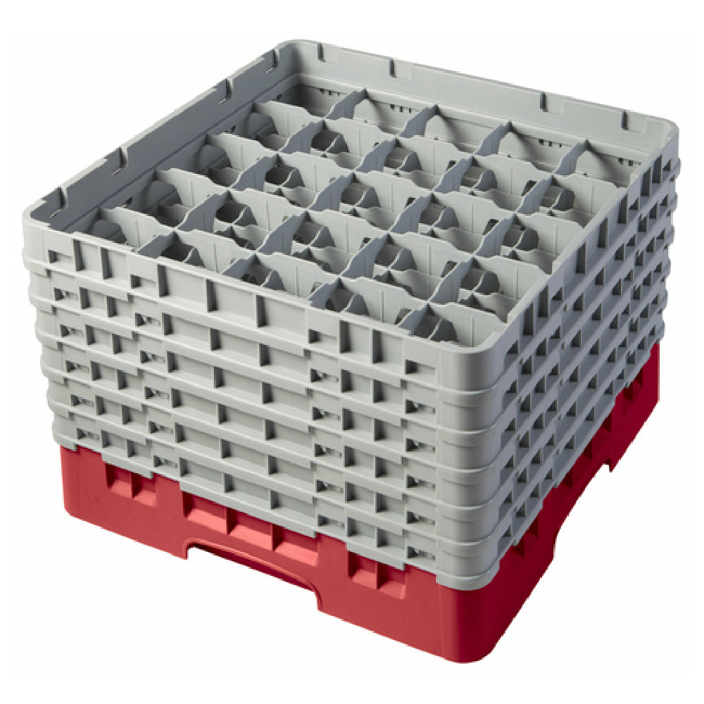 Cambro 25S1114163 Camrack® Glass Rack With (6) Soft Gray Extenders Full Size