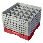 Cambro 25S1114163 Camrack® Glass Rack With (6) Soft Gray Extenders Full Size