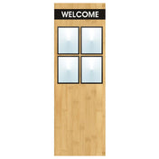 Hubert 52302 - Menu Board, 8-pocket, Floor Stand