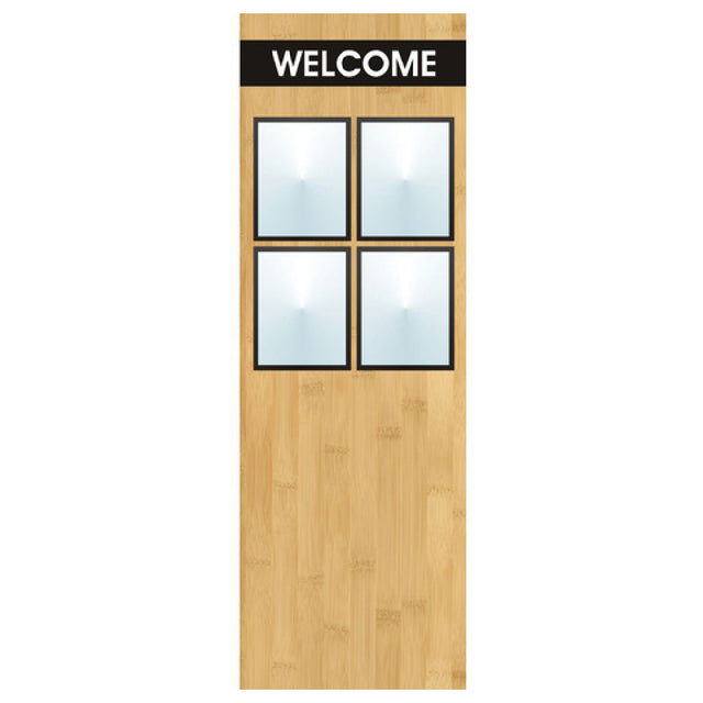 Hubert 52302 - Menu Board, 8-pocket, Floor Stand