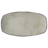International Tableware SH-14-CR Platter 13-3/4"L X 7-3/8"W Organic Rectangle