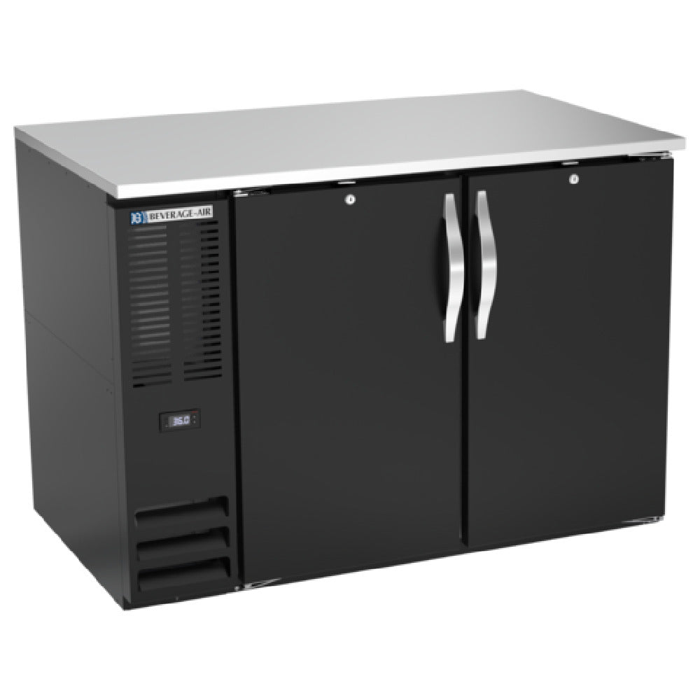 Beverage Air BB48HC-F-B - Refrigerated Food Rated Back Bar Storage Cabinet, Two-section