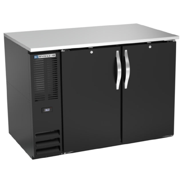 Beverage Air BB48HC-F-B - Refrigerated Food Rated Back Bar Storage Cabinet, Two-section