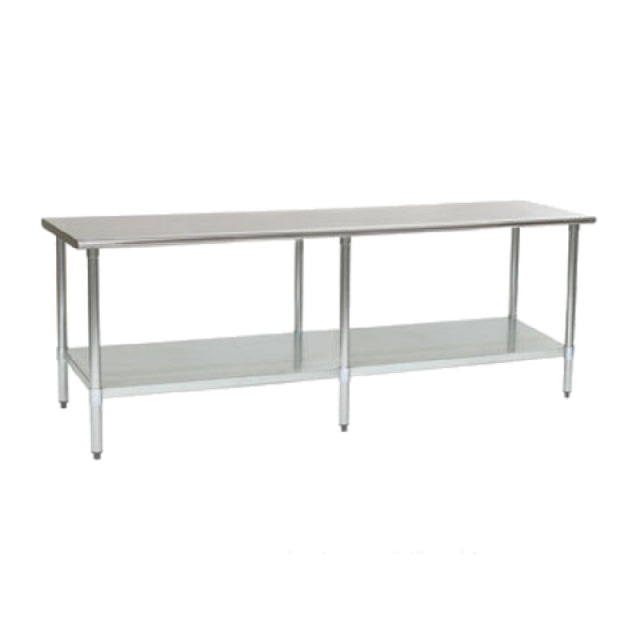 Eagle T24120B Budget Series Work Table 120"W X 24"D 430 Stainless Steel Top