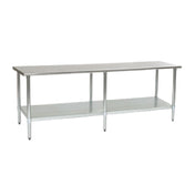 Eagle T30132E Spec-Master® Series Work Table 132"W X 30"D 14/300 Series Stainless Steel Top