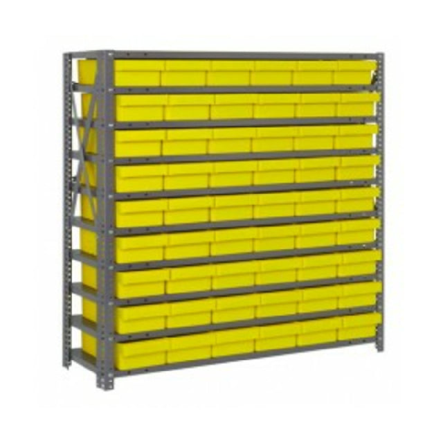 Quantum 1239-401_RED - Shelving Unit, 12"D X 36"L X 39"H, Heavy Duty