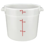 Winco PPRC-6W Storage Container 6 Qt. 9" X 10.38" X 7.75"H