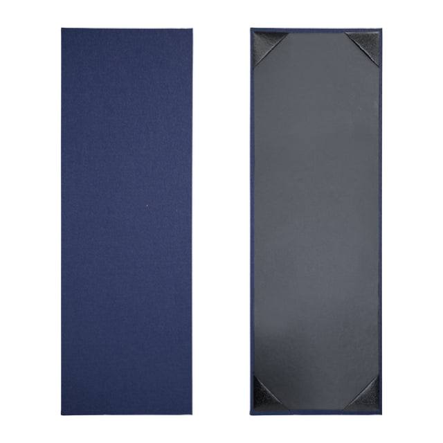 Risch LINEN-1V 4.25X14 Linen Hardback Menu Cover (specify Color) 4 1/4" X 14"