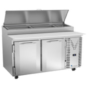 Victory VPP60HC Pizza Prep Table Powered By V-Core™ Two-section