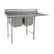 Eagle 414-24-2-24R 414 Series Sink Two Compartment 78-3/4"W X 31-3/4"D