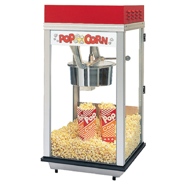 Gold Medal 2214 Red Top-12 Wiz Bang Popcorn Machine Electric Countertop