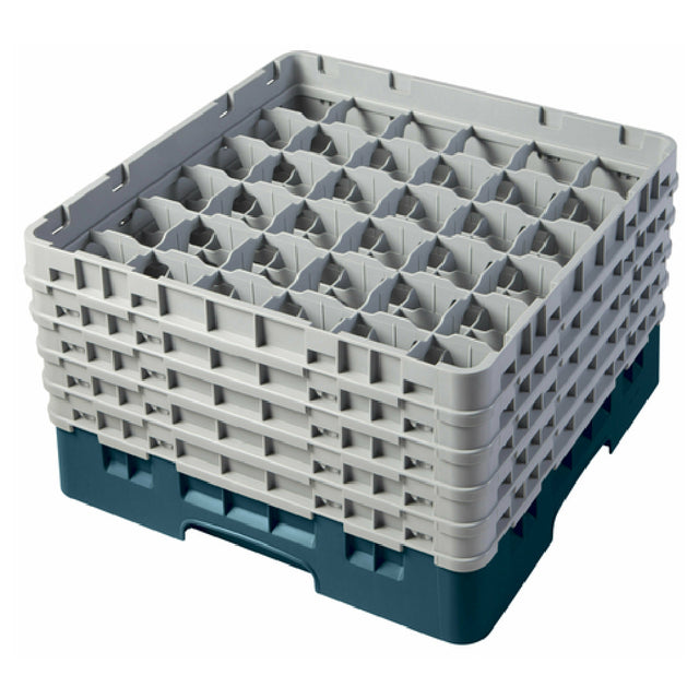Cambro 36S958414 Camrack® Glass Rack With (5) Soft Gray Extenders Full Size