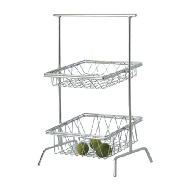 GET Enterprises WB-104C Clipper Mill Pastry Basket 12" X 2"H Square