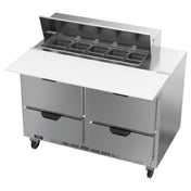 Beverage Air SPED48HC-10C-4 Sandwich Top Refrigerated Counter Two-section 48"W