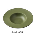 Yanco BM-710GR Dessert Plate 9-1/4"W X 9"D X 1-7/8"H 10 Oz