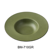 Yanco BM-710GR Dessert Plate 9-1/4"W X 9"D X 1-7/8"H 10 Oz