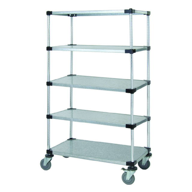 Quantum M2436SG46-5 Mobile Cart 36"W X 24"D X 69"H Includes: (5) Solid Galvanized Steel Shelves