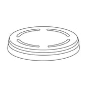 Dinex DX69-71 ProCap® Clear-View Disposable Lid Fits Range 69mm-71mm (2.72"-2.80") (2000 Each Per Case) (PC69-71)