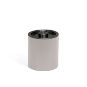 FOH RIB061BEL21 2qt Round London Ice Bucket Stone With Matte Black Lid Includes One RIB014BEL21-BTM 2qt London Ice Bucket Base Stone