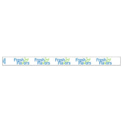 Hubert 61389 - Band-It Food Label, "Fresh Flavors", 13-3/4" X 1"