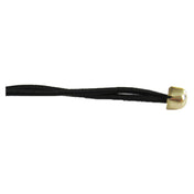 Risch 10'' BLACK BALL Black Elastic Cord With Gold Ball 10" Allow 1" For Stretch (100 Per Pack)