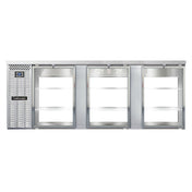 Continental Refrigerator BB90SNSSGDPT Refrigerated Back Bar Cooler Shallow Depth