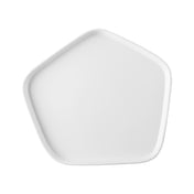 CAC China XPTN-8-W Pentanova Plate 7-3/4"W X 7-1/8"D X 7/8"H Pentagon