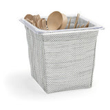 FOH BHO134GYV21 Metroweave Flatware Divider Set Mesh Grey Includes One BHO133GYV21 1/6 Size Metroweave® Housing/Pan Set Mesh Grey