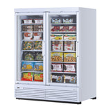 Turbo Air TJMF-55SDW(B)-N Super Deluxe Glass Merchandiser Freezer Two-section